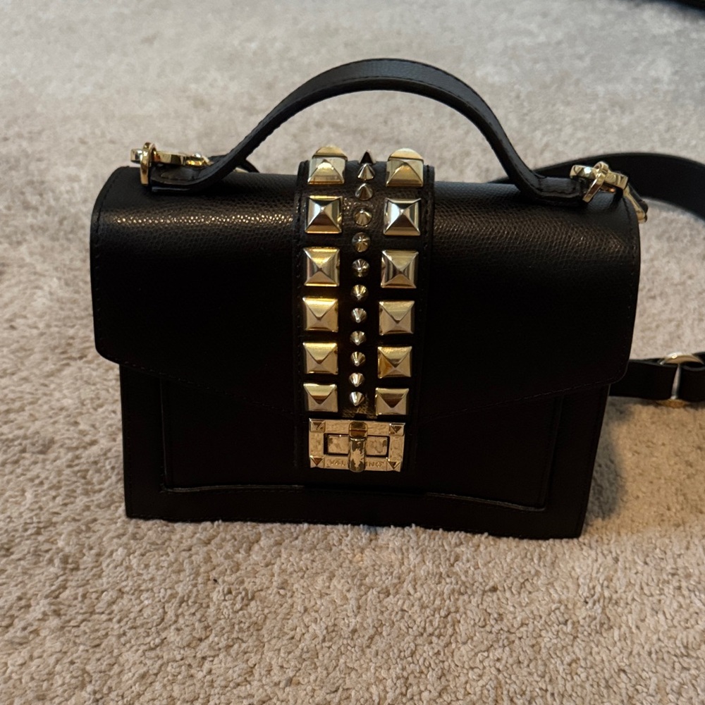 Valentino Black Studded Handbag